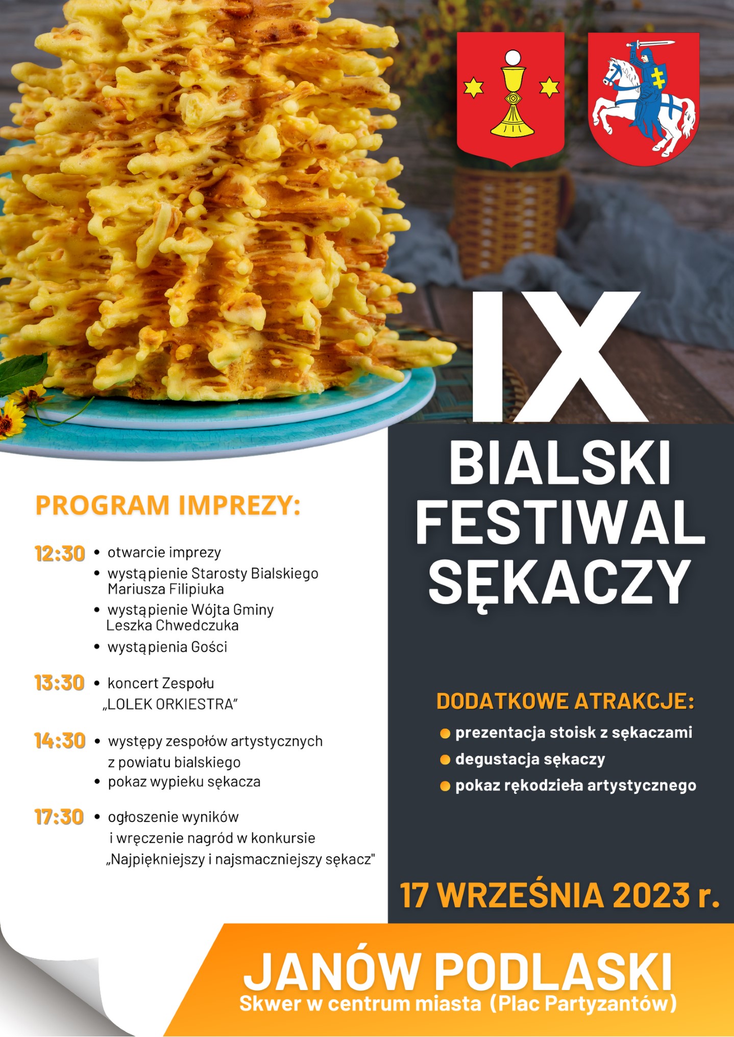 IX Bialski Festiwal Sękaczy. Impreza odbędzie się 17 września 2023r. w Janowie Podlaskim.