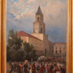 Włodzimierz Bartoszewicz, Kraszewski na tle Bramy Trynitarskiej w Lublinie Włodzimierz Bartoszewicz, Kraszewski na tle Bramy Trynitarskiej w Lublinie