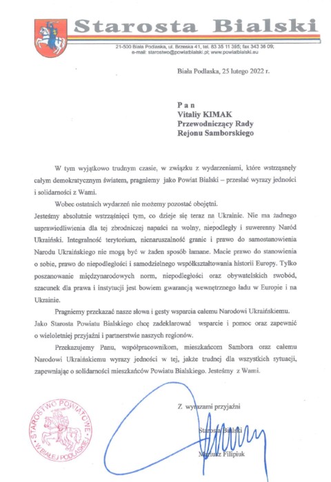 Solidarność z Ukrainą