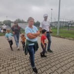 Dzieci z rodzicami po biegu Dzieci z rodzicami po biegu