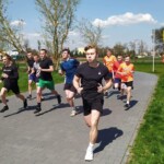 Zawodnicy podczas biegu Zawodnicy podczas biegu