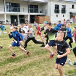 Uczestnicy biegu na trasie Uczestnicy biegu na trasie