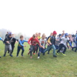 Start najmłodszych uczestników biegu Start najmłodszych uczestników biegu